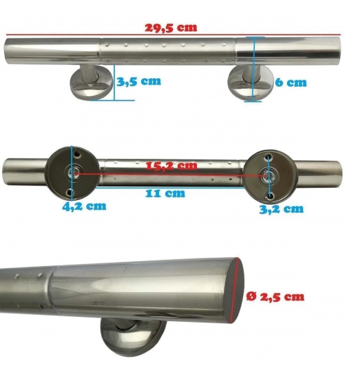 Trgriff Stangengriff 295mm Gerade Mbelgriff...