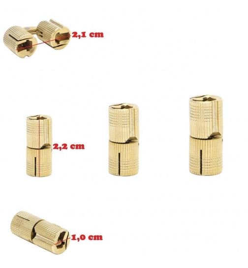 2er Set Kreuz Scharnier Rund 180 verdeckte Montage in 3...