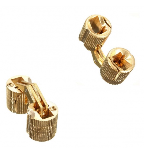 2er Set Kreuz Scharnier Rund 180 verdeckte Montage in 3...