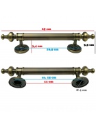 Mbel- / Trgriff in bronze-gold Lnge 25cm