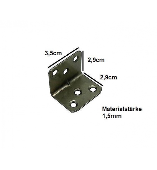 30x Winkel 30x30 Lochwinkel Lochplatte Flachwinkel...