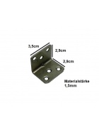 30x Winkel 30x30 Lochwinkel Lochplatte Flachwinkel Montagewinkel