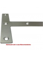 T-Winkel 4 Flachverbinder Edelstahl Beschlag Lochplatte Holzverbindung Lochblech