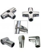 Rohrverbinder � 25mm Aluminium Kupplung Regal Bau Schelle Steckfitting Rundrohr