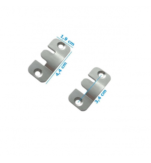 2er Ser Mbelverbinder aus Edelstahl in 2 ver. Gren