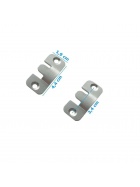 2er Ser Mbelverbinder aus Edelstahl in 2 ver. Gren