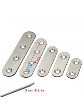 10er Set Holzverbinder aus Edelstah Gren 80 mm