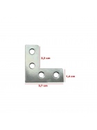 24x Flachwinkel Eckwinkel Mbelwinkel Holzverbinder Lochblech Fenster Nagelplatte 38 x 38 mm