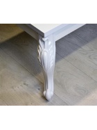Barock Couchtisch Hochglanz wei115x65cm hhe 50cm