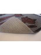 Fumatte rutschfest Dekor Welcome Trmatte Eingangsmatte Badteppich Badmatte Matte