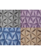 Vinyl Tapeten in 3D Design 4 ver. Farben Wandpapier 