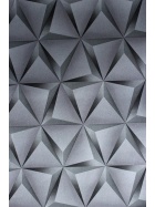 Vinyl Tapeten Muster 3D Design in Silber Wandpapier