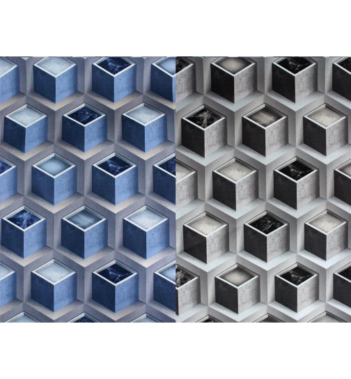 Vinyltapete 3D Wrfel Design in 2 ver. Farben