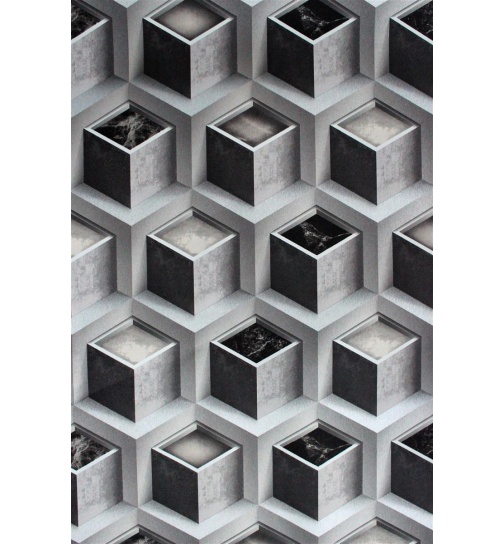 Vinyltapete 3D Wrfel Design in 2 ver. Farben