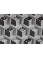 Vinyltapete Muster 3D Wrfel Design in schwarz - grau Tapete