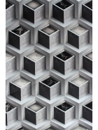 Vinyltapete 3D W�rfel Design in Schwarz - Grau Tapete