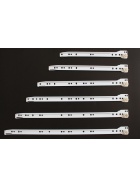 Schubladenschienen Schubladenauszug in wei� mit Rollenf�hrung Schienen Teilauszug