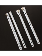 Schubladenschienen Schubladenauszug in wei� mit Rollenf�hrung Schienen Teilauszug