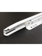 Schubladenschienen Schubladenauszug in wei� mit Rollenf�hrung Schienen Teilauszug 30 cm
