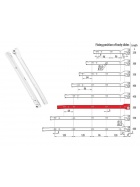 Schubladenschienen Schubladenauszug in wei� mit Rollenf�hrung Schienen Teilauszug 50 cm