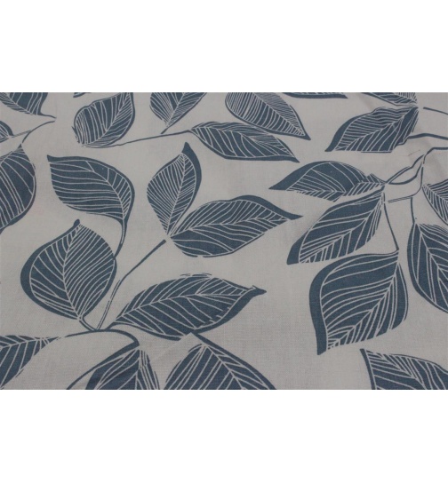 1x Kissenh�lle 40x40 cm Dekor Bl�tter hellblau...