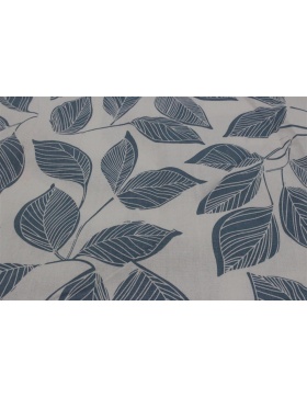 1x Kissenh�lle 40x40 cm Dekor Bl�tter hellblau...