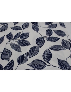 2x Kissenh�lle 40x40 cm Dekor Bl�tter blau Kissenbezug...
