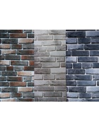 Ziegelstein Mauer Tapeten Muster Ziegel  in Rot Grau Steinwand