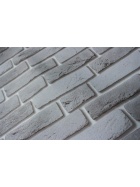 Ziegelstein Mauer Tapeten Muster Ziegel in Wei� - Grau Steinwand