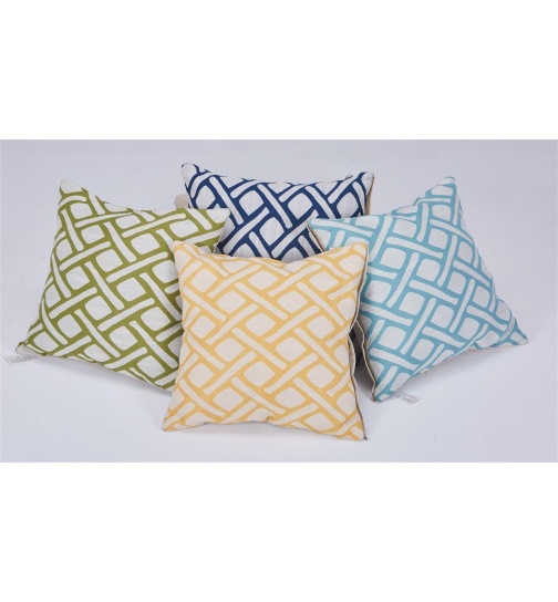 Kissenhlle 40x40 cm Dekor Raute in 4 Faben Kissenbezug...