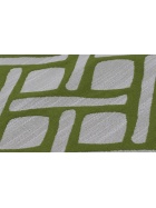 2x Kissenh�lle 40x40 cm Dekor Raute gr�n Kissenbezug Zierkissenbezug