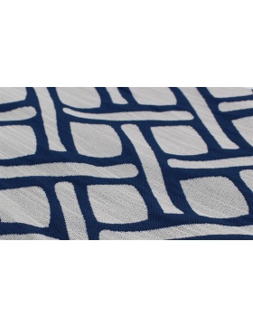 1x Kissenhlle 40x40 cm Dekor Raute blau Kissenbezug...