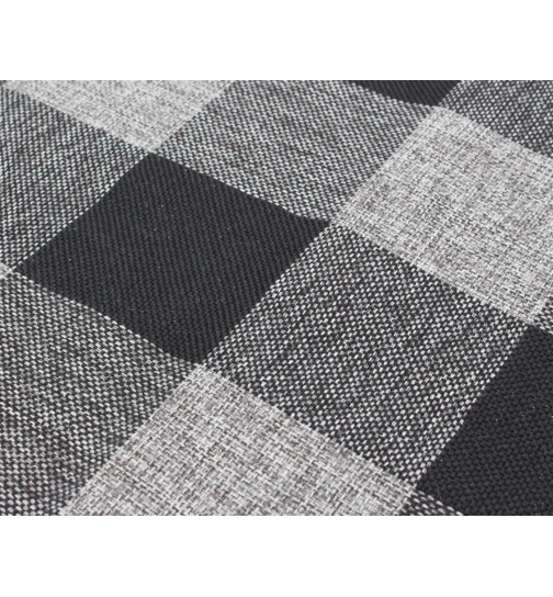 1x Kissenh�lle 40x40 cm Dekor Karo grau / schwarz...