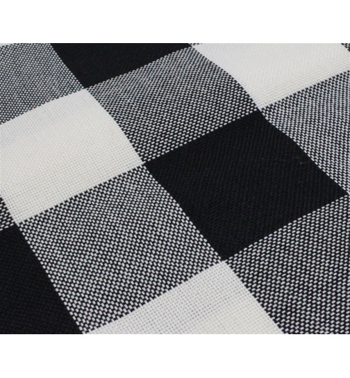 1x Kissenh�lle 40x40 cm Dekor Karo grau / schwarz...