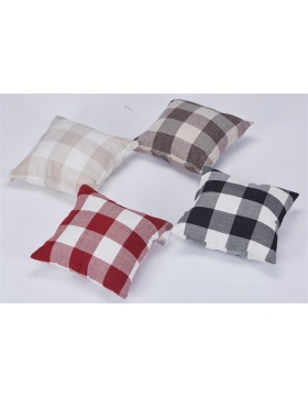 1x Kissenh�lle 40x40 cm Dekor Karo rot / wei� Kissenbezug...