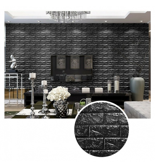 Wandpaneele 3D Design Ziegelsteinoptik selbstklebend...