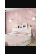 10x Wandpaneele 3D Design Ziegelsteinoptik selbstklebend 77x70x0,5 cm rosa Wandtatoo Wandaufkleber