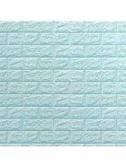 10x Wandpaneele 3D Design Ziegelsteinoptik selbstklebend 77x70x0,5 cm t�rkis Wandtatoo Wandaufkleber