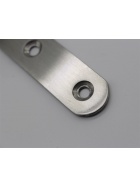 2x Eckverbinder Winkel Edelstahl Holzverbinder Montagewinkel Flachwinkel Lochwinkel in verschiedenen Gr��en 2 St�ck 6,5 cm