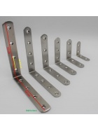 2x Eckverbinder Winkel Edelstahl Holzverbinder Montagewinkel Flachwinkel Lochwinkel in verschiedenen Gr��en 2 St�ck 15 cm