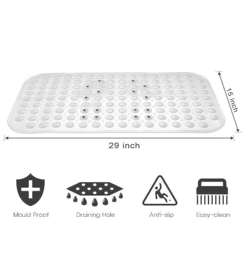 Badewanneneinlage rutschfest 71x36 cm in 5 Farben...