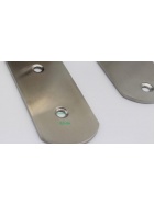 4x Eckverbinder 6,5 cm Winkel Edelstahl Holzverbinder Montagewinkel Flachwinkel Lochwinkel