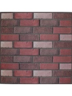 10x Wandaufkleber 3D selbstklebend 30x30x0,4 cm Ziegelmuster Wandtatoo Wandsticker Klebefliesen