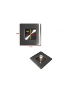 Mbelgriff 4 cm Edelstahl quadratisch Schubladengriffe Kchengriff Schrankgriff Muldengriff