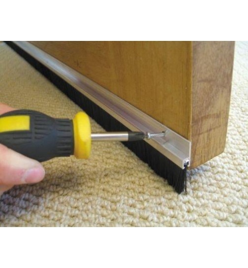 Trdichtung L: 100 cm (krzbar) Aluminium Brstendichtung...