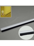 Trdichtung L: 100 cm (krzbar) Aluminium Brstendichtung Zugluftstopper Trbesen Trbodendichtung in verschiedenen Farben