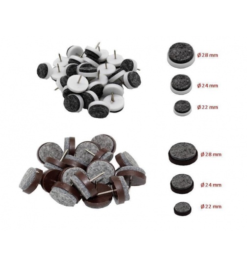 Filzgleiter in diversen Ø und Farben Möbelgleiter...