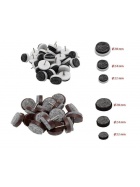 16x Filzgleiter  22 braun Mbelgleiter Stuhlgleiter