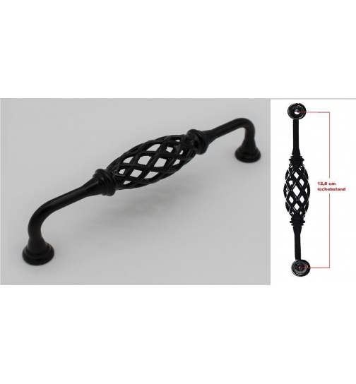 4 er Set Mbelgriffe in Schwarz Metall in 3 ver. Gren...