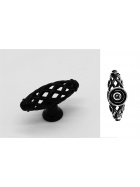 4 er Set M�belgriffe in Schwarz Metall Knaufgriff Schubladengriff Schrankgriff K�chengriff 6 cm
